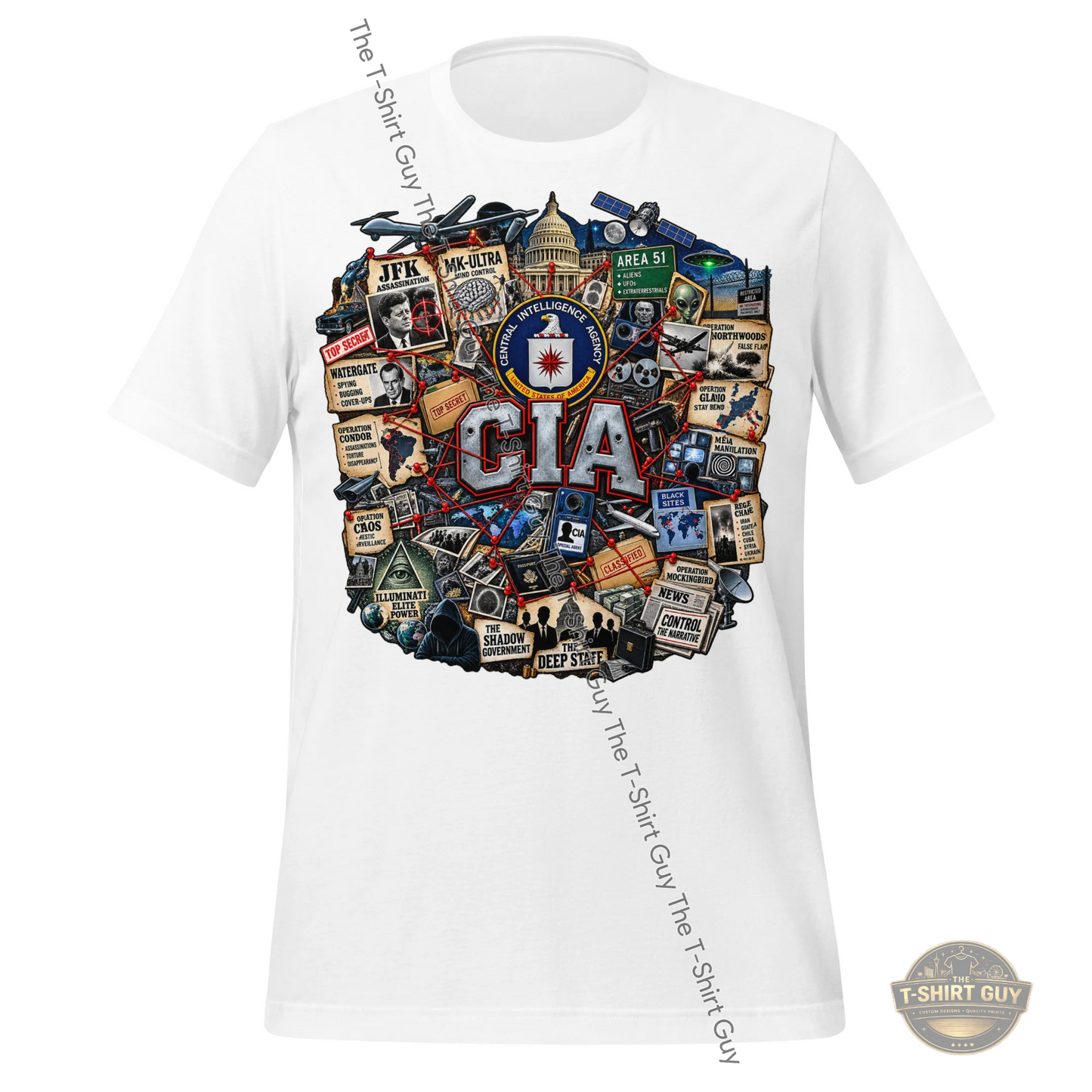 Watermarked - CIA History Unisex t-shirt