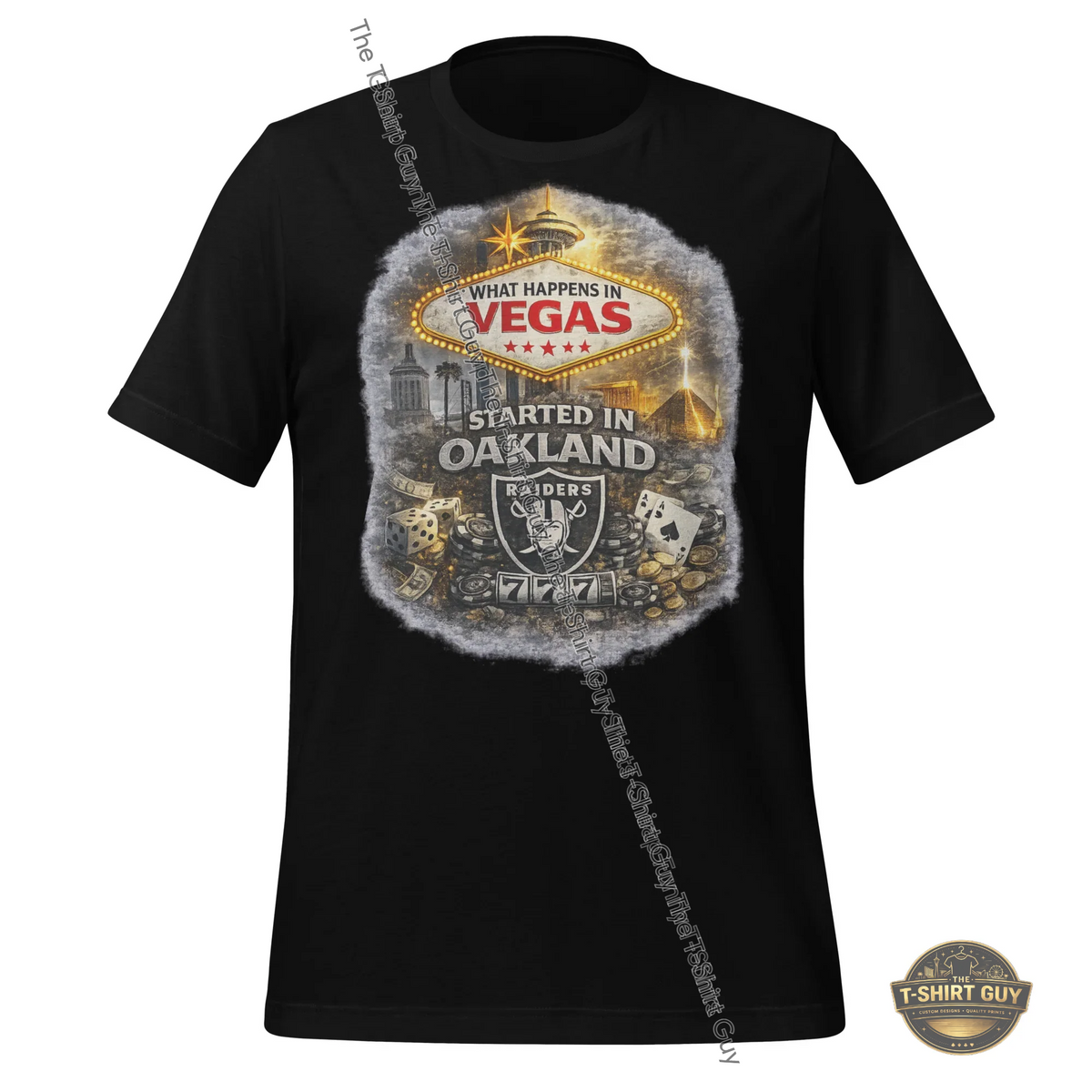 Watermarked - What Happens In Vegas Unisex t-shirt