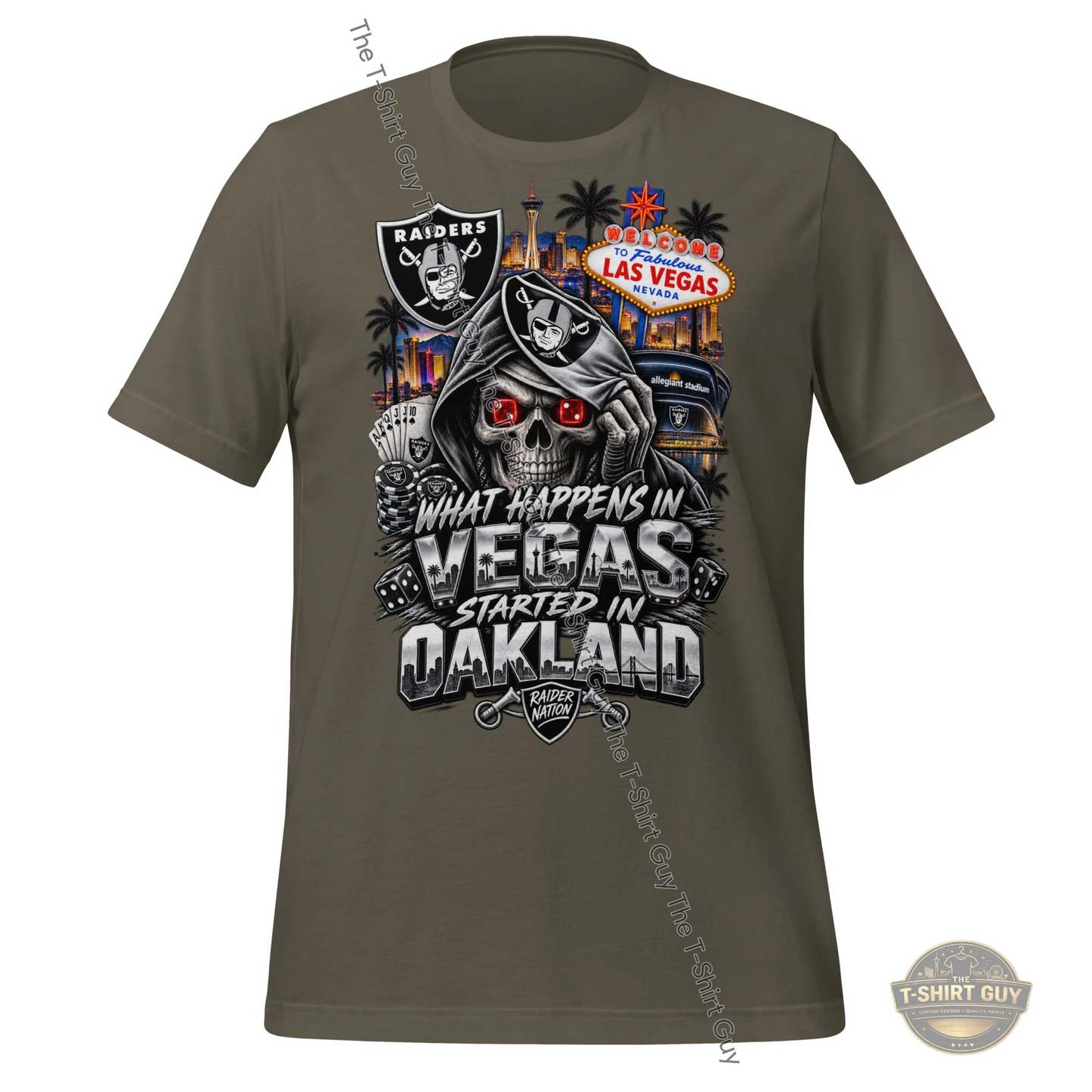 Watermarked - What Happens In Vegas Unisex t-shirt
