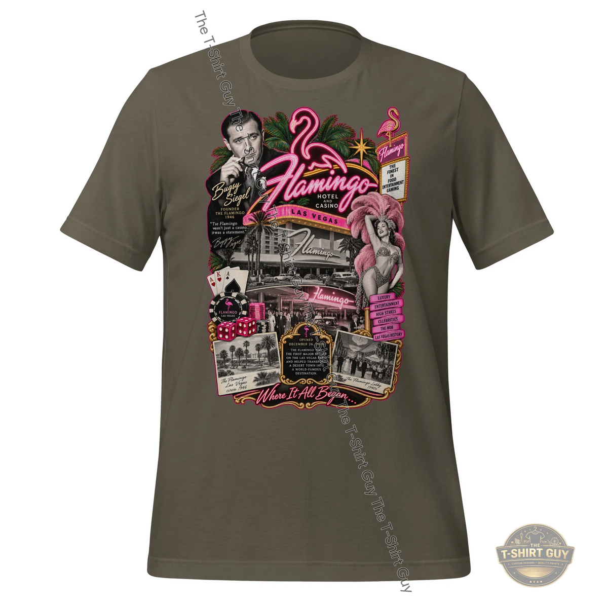 Watermarked - The Flamingo Unisex t-shirt