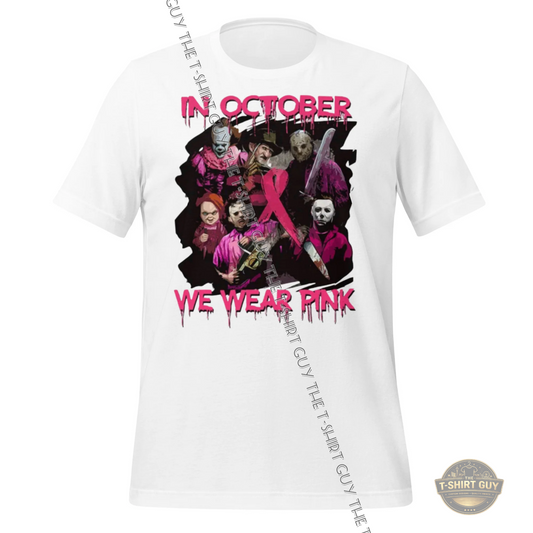 Watermarked - In October We Wear Pink Unisex t-shirt