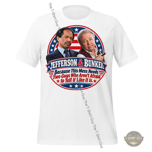 Watermarked - Jefferson and Bunker For President Unisex t-shirt