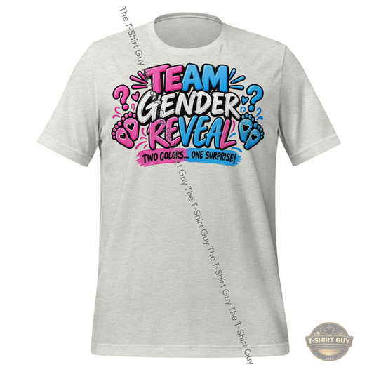 Watermarked - Team Gender Reveal Unisex t-shirt