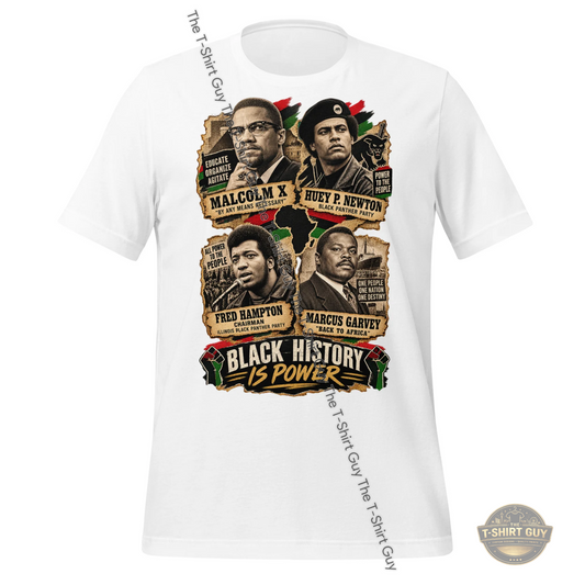 Watermarked - Black History Is Power Unisex t-shirt