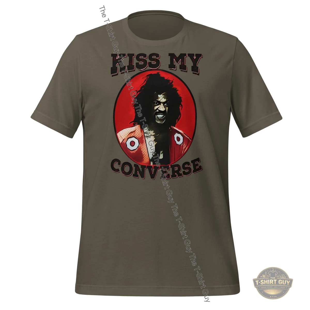 Watermarked - Kiss My Converse Sho Nuff Unisex t-shirt