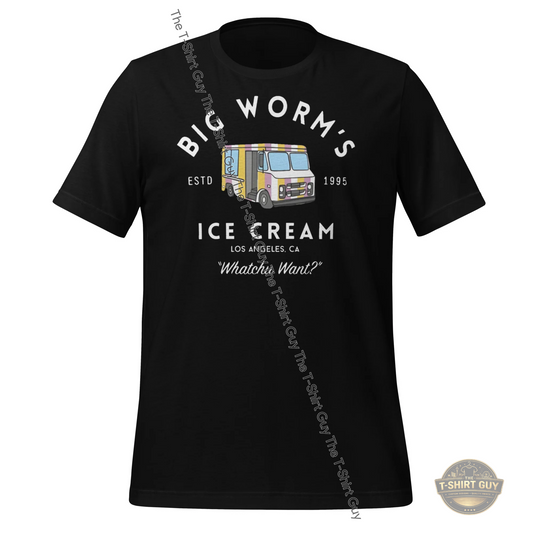 Watermarked - Big Worm's Ice Cream Unisex t-shirt