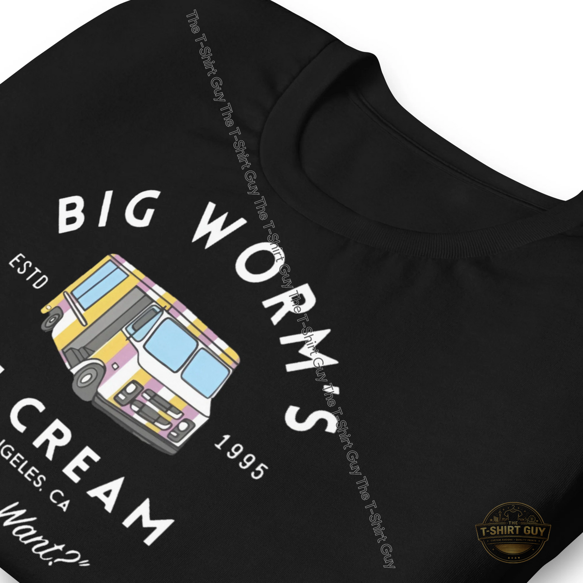 Watermarked - Big Worm's Ice Cream Unisex t-shirt