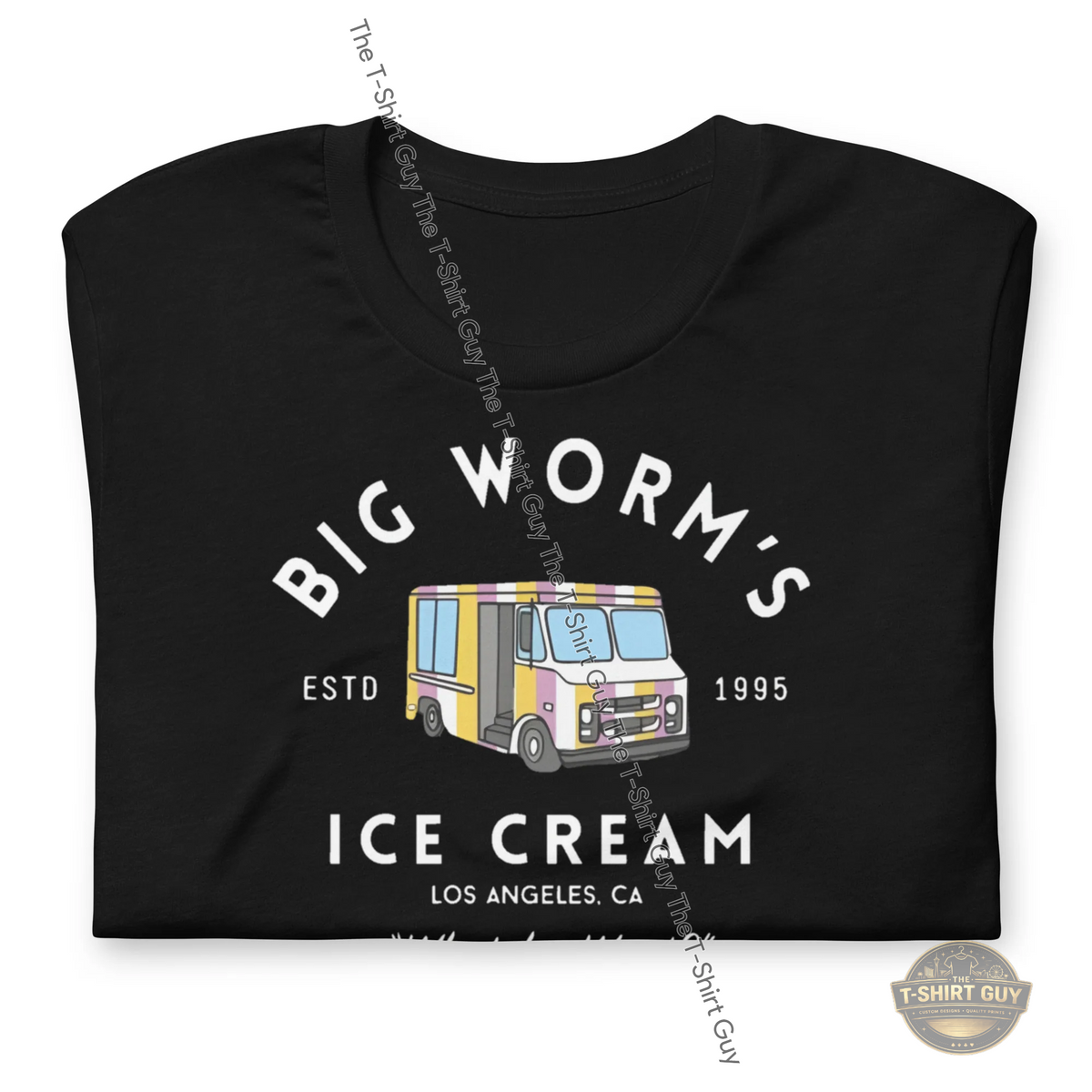 Watermarked - Big Worm's Ice Cream Unisex t-shirt