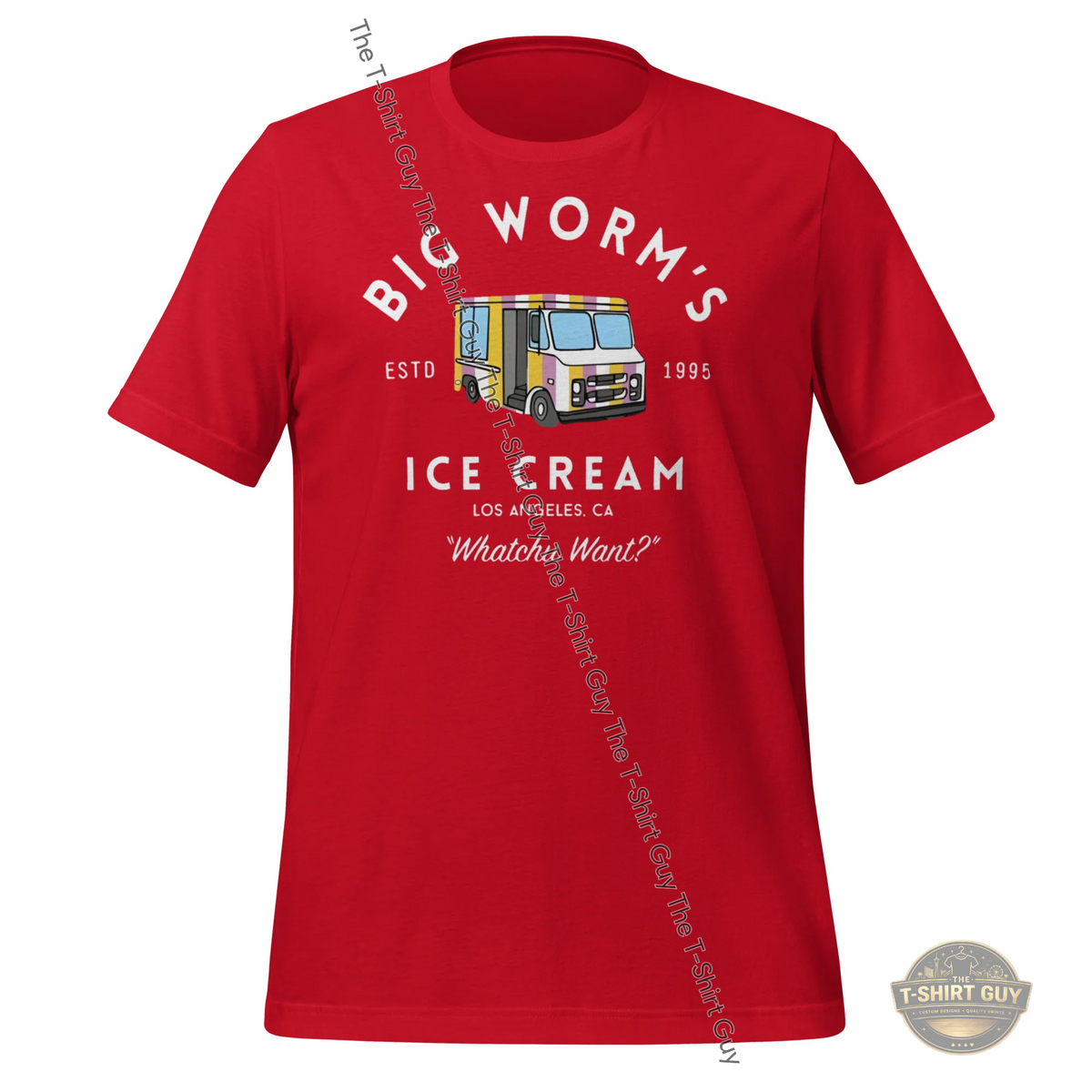 Watermarked - Big Worm's Ice Cream Unisex t-shirt