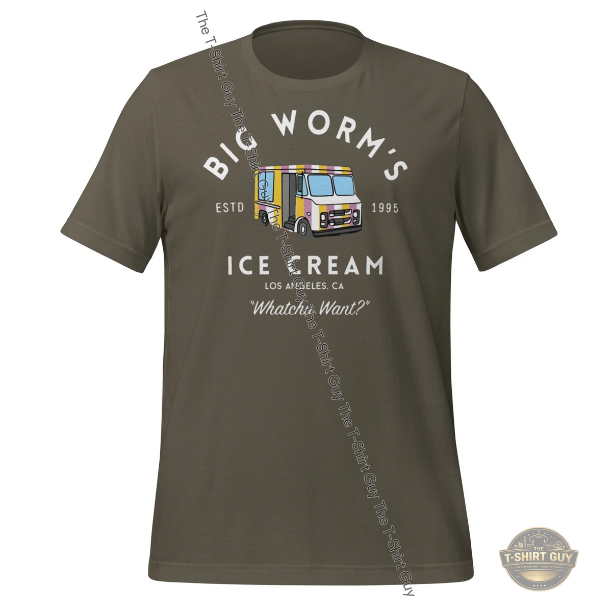 Watermarked - Big Worm's Ice Cream Unisex t-shirt