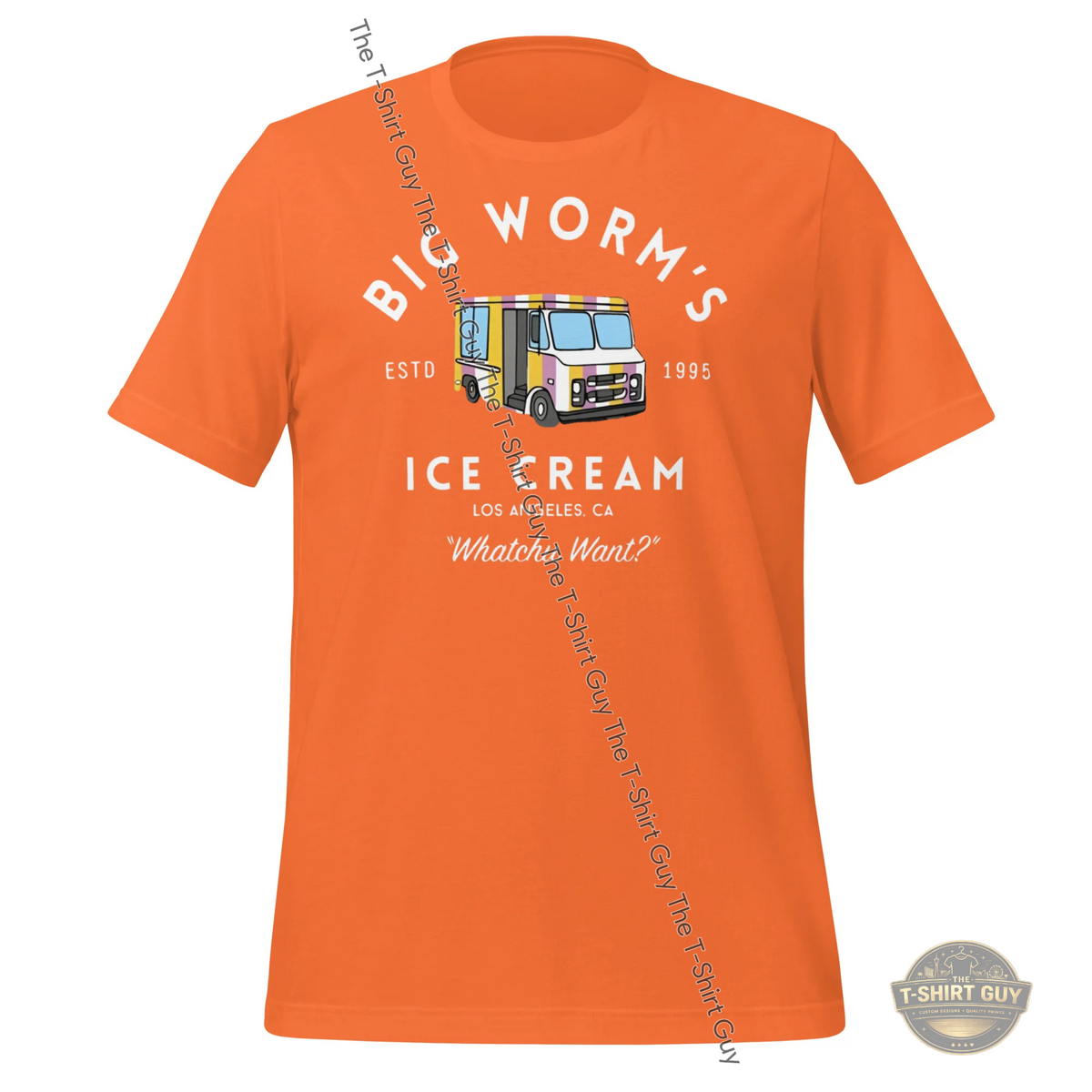 Watermarked - Big Worm's Ice Cream Unisex t-shirt