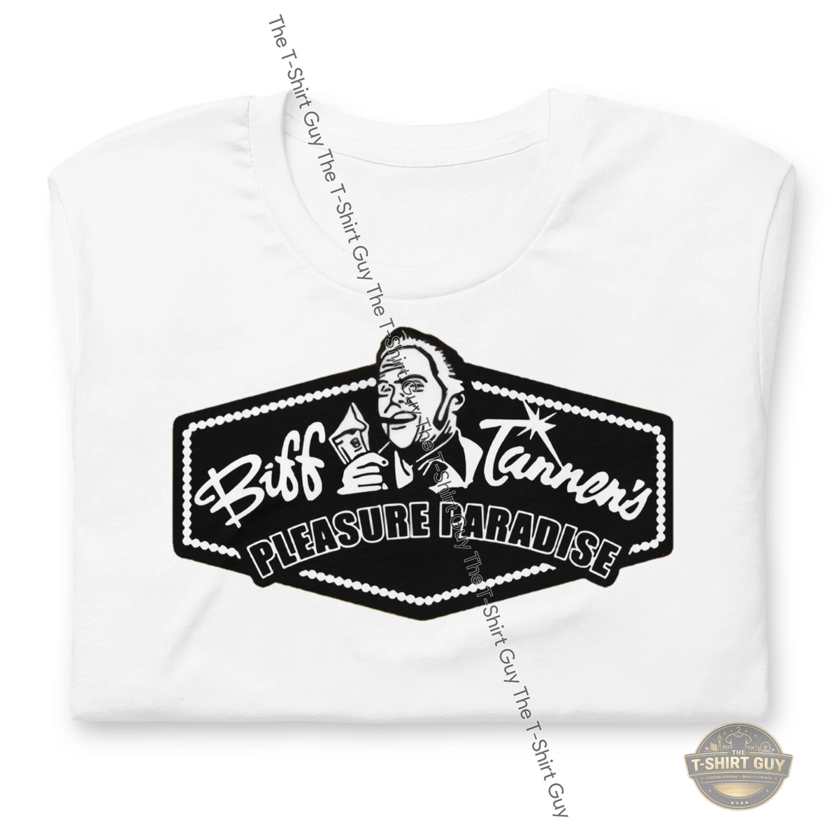 Watermarked - Biff Tannen's Pleasure Paradise Unisex t-shirt