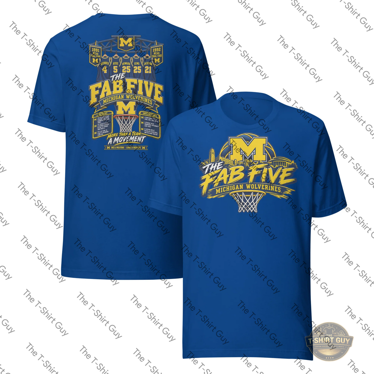 Watermarked - MIchigan Fab 5 Unisex t-shirt