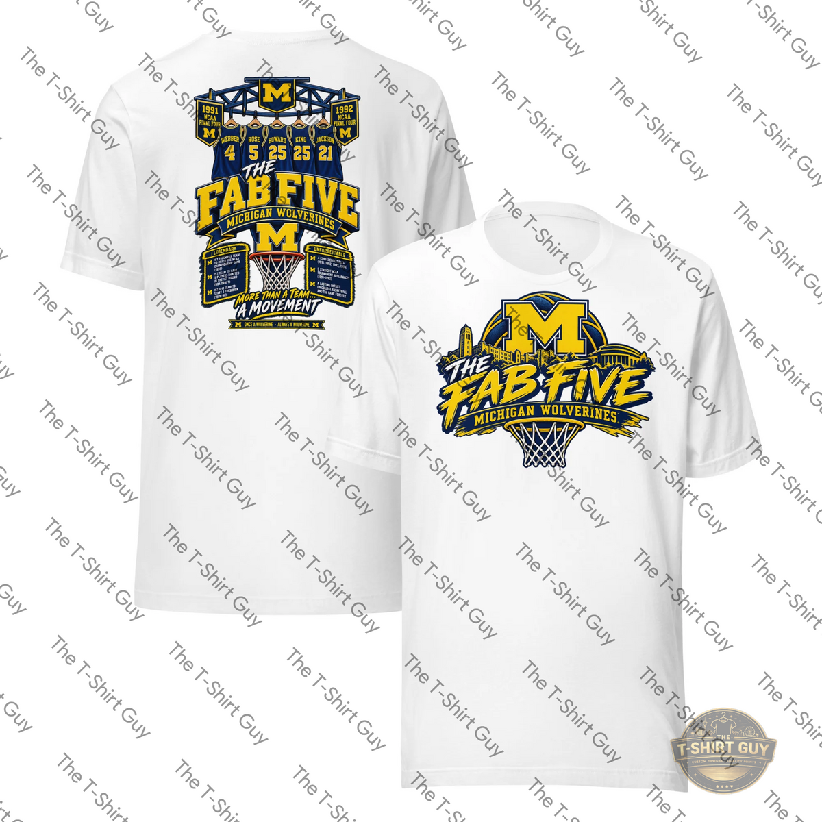 Watermarked - MIchigan Fab 5 Unisex t-shirt