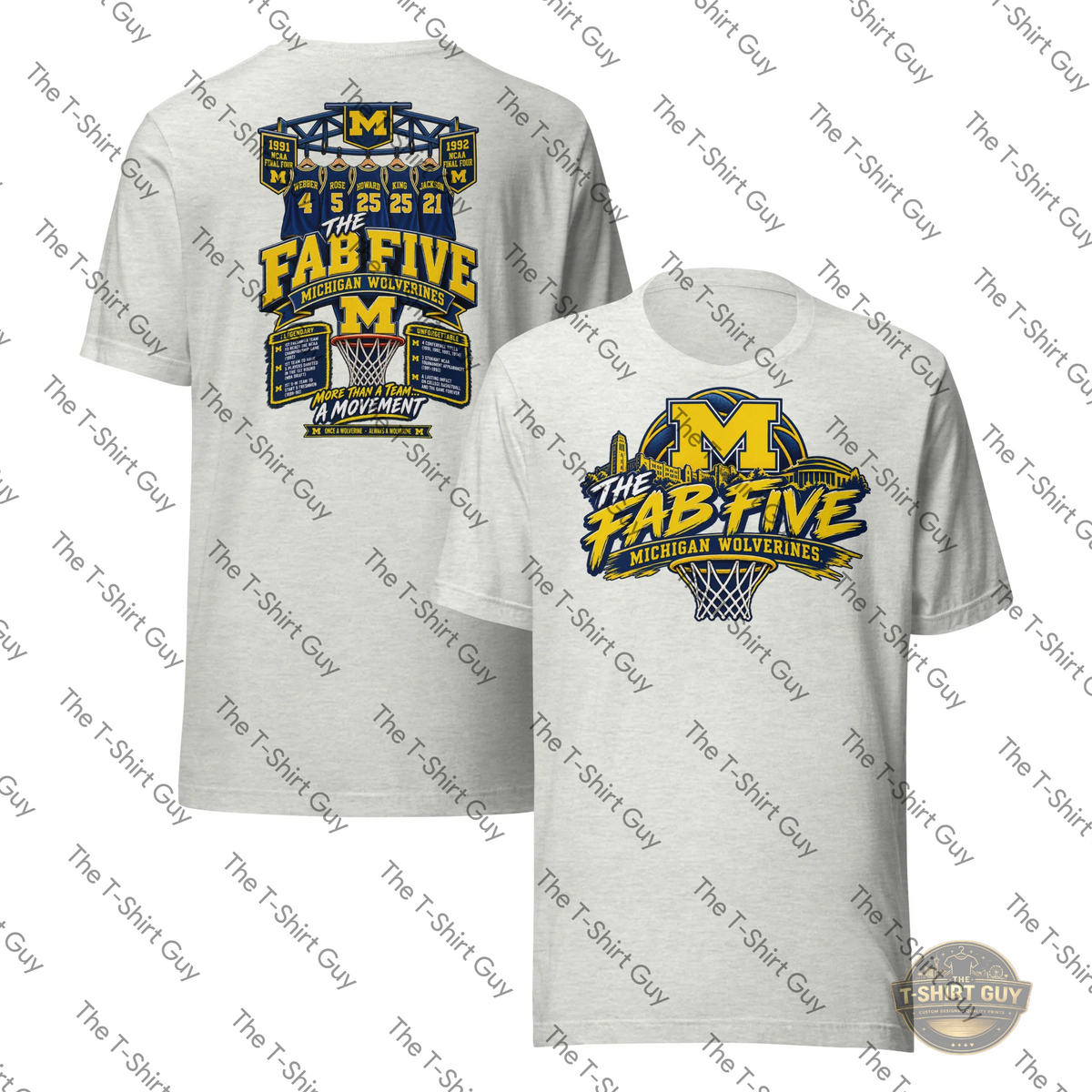 Watermarked - MIchigan Fab 5 Unisex t-shirt