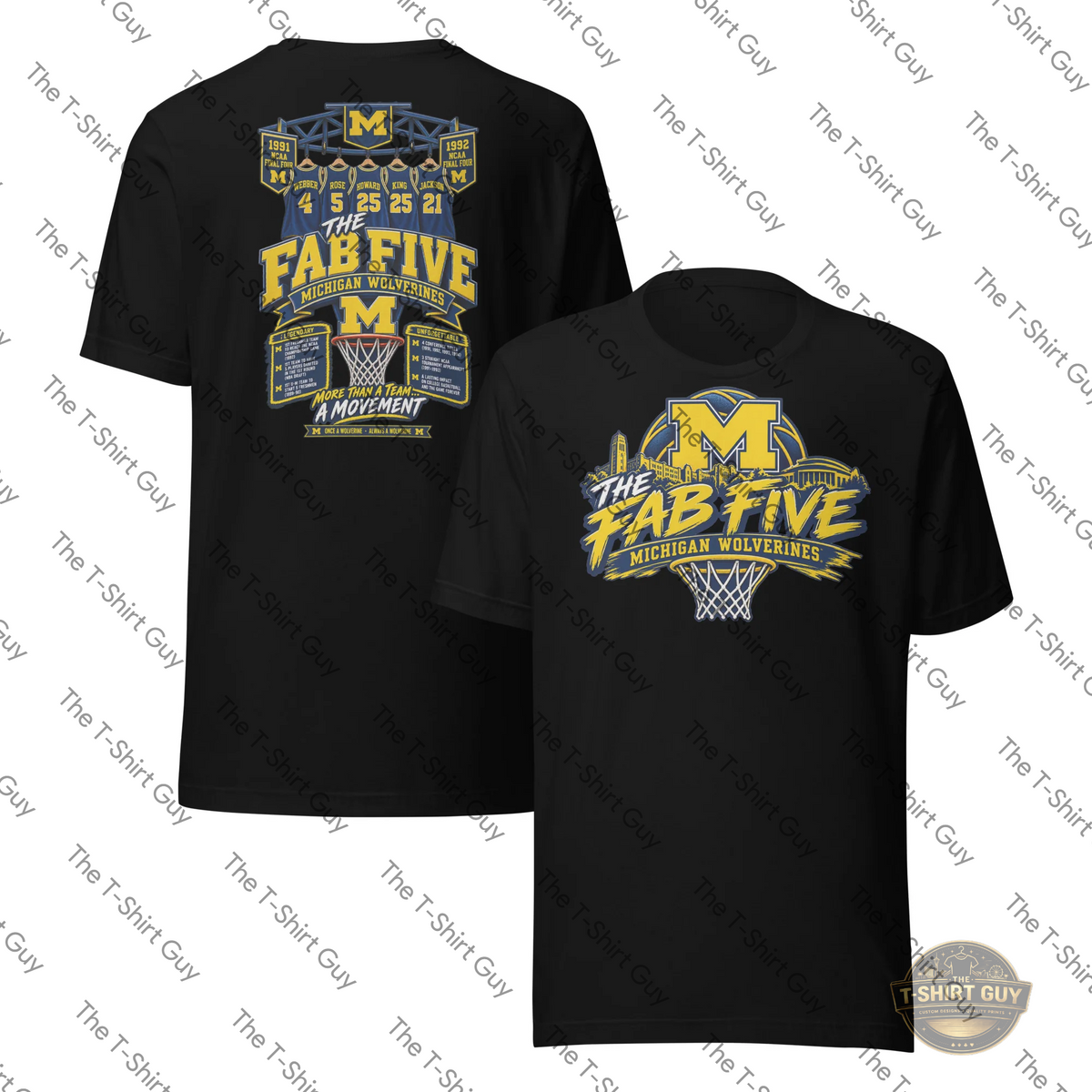 Watermarked - MIchigan Fab 5 Unisex t-shirt