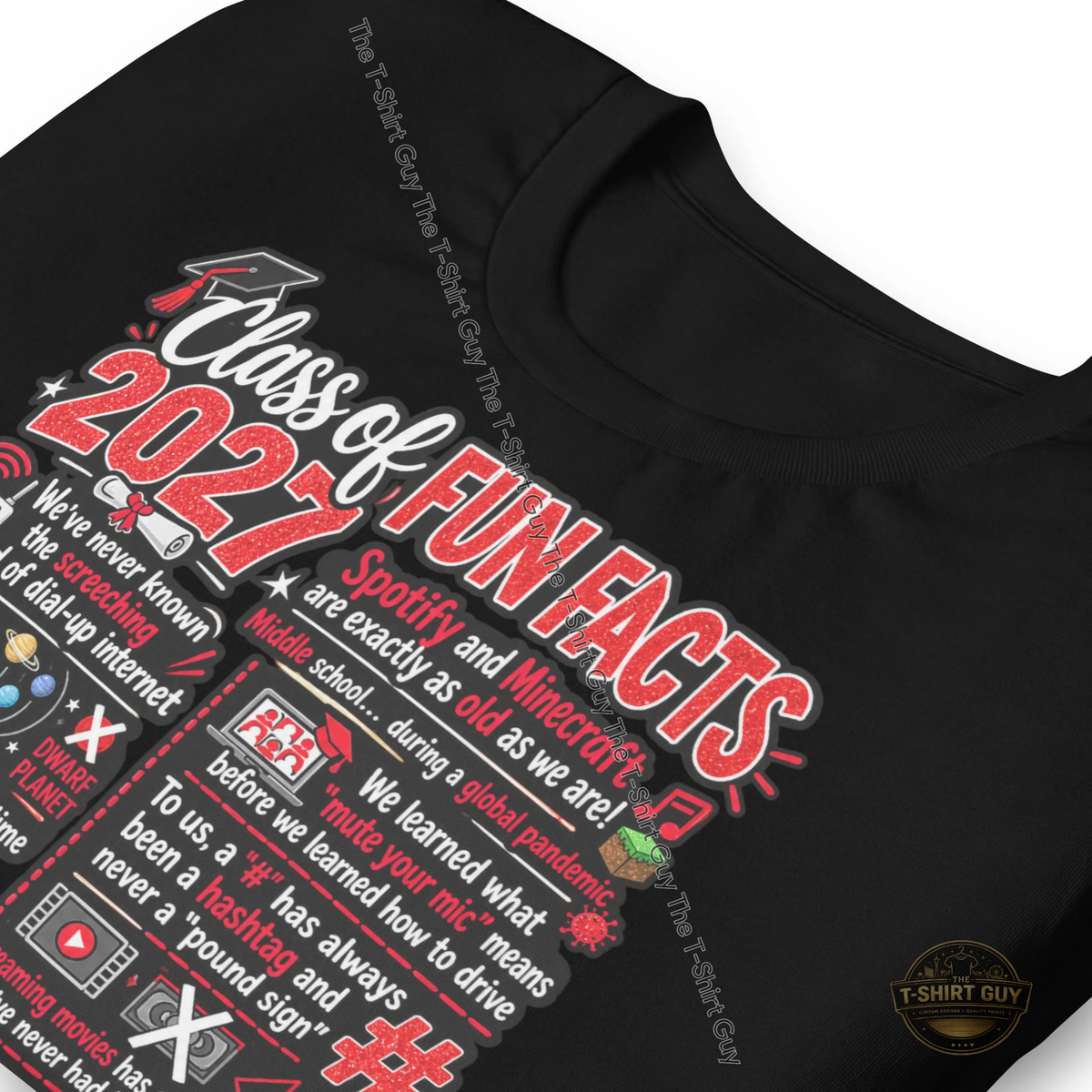 Watermarked - Fun Facts Class of 2027 Unisex t-shirt