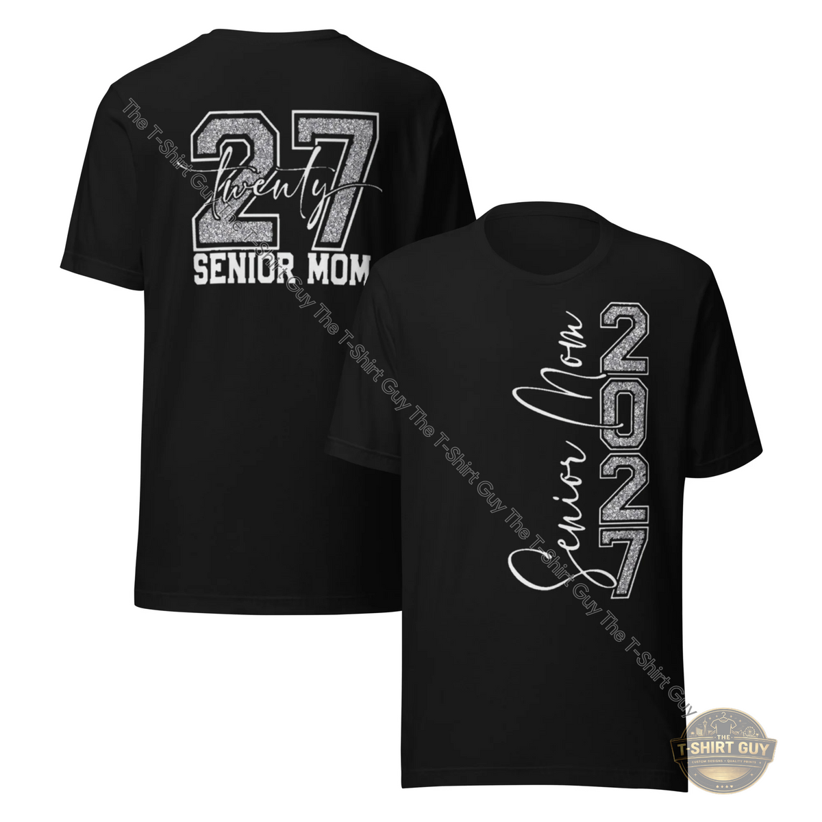 Watermarked - Senior Mom 2027 Unisex t-shirt