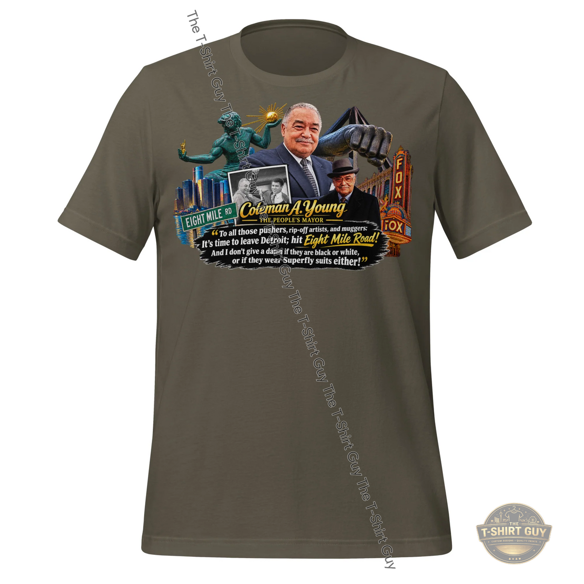 Watermarked - Coleman A. Young Unisex t-shirt