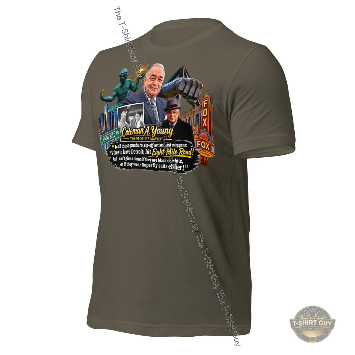 Watermarked - Coleman A. Young Unisex t-shirt