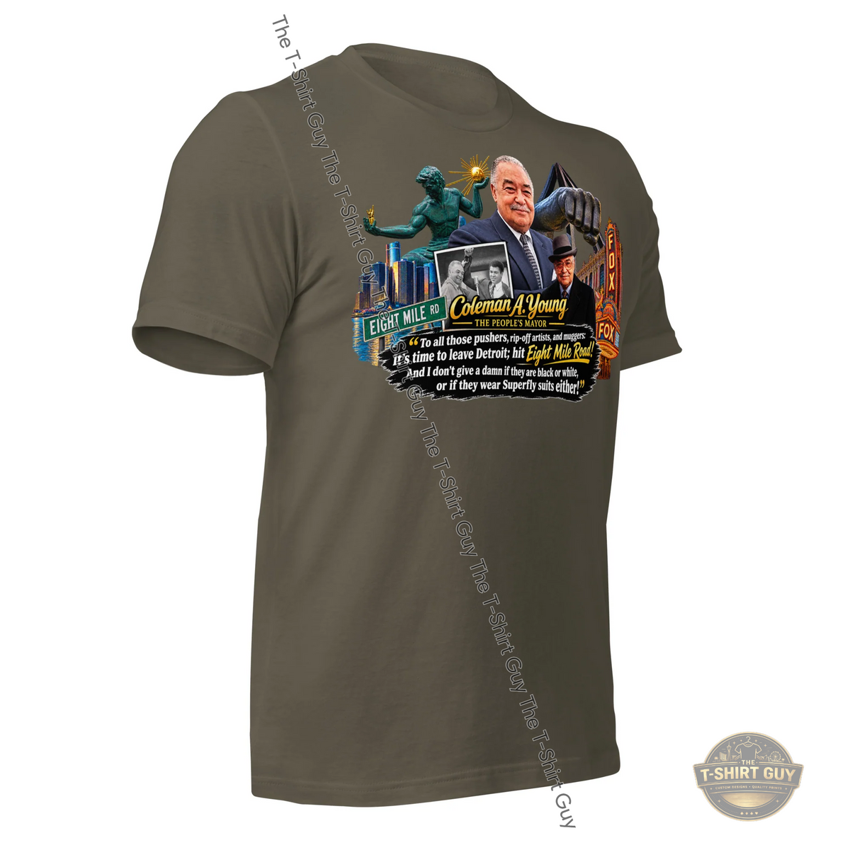 Watermarked - Coleman A. Young Unisex t-shirt