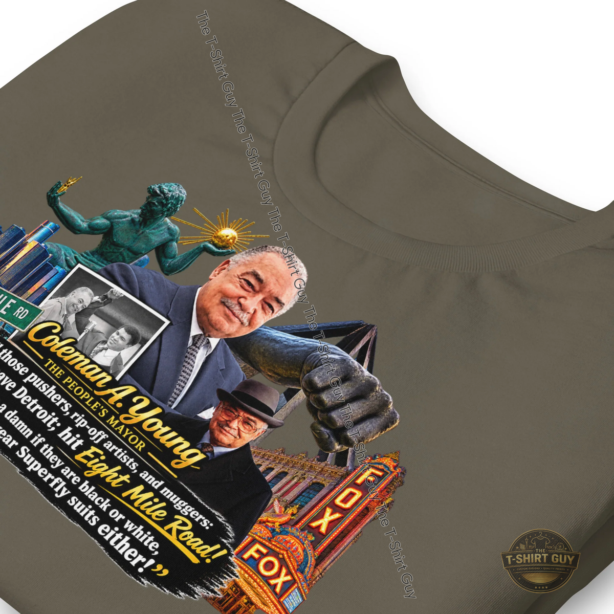 Watermarked - Coleman A. Young Unisex t-shirt