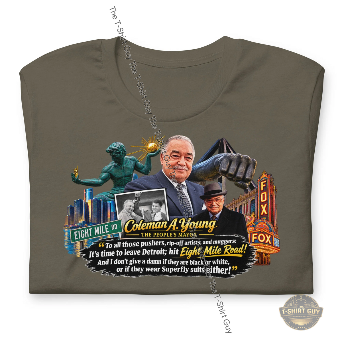 Watermarked - Coleman A. Young Unisex t-shirt