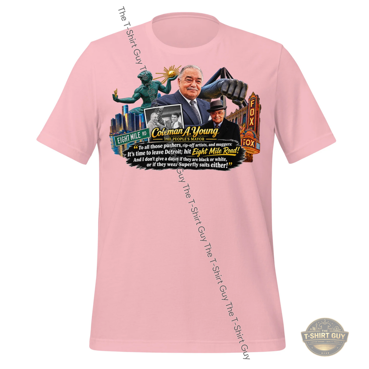 Watermarked - Coleman A. Young Unisex t-shirt
