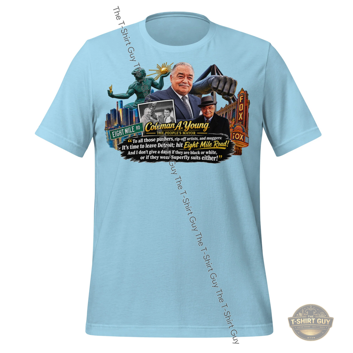 Watermarked - Coleman A. Young Unisex t-shirt