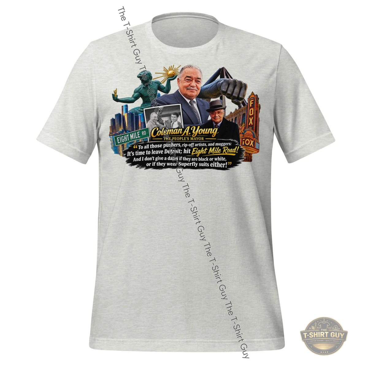 Watermarked - Coleman A. Young Unisex t-shirt