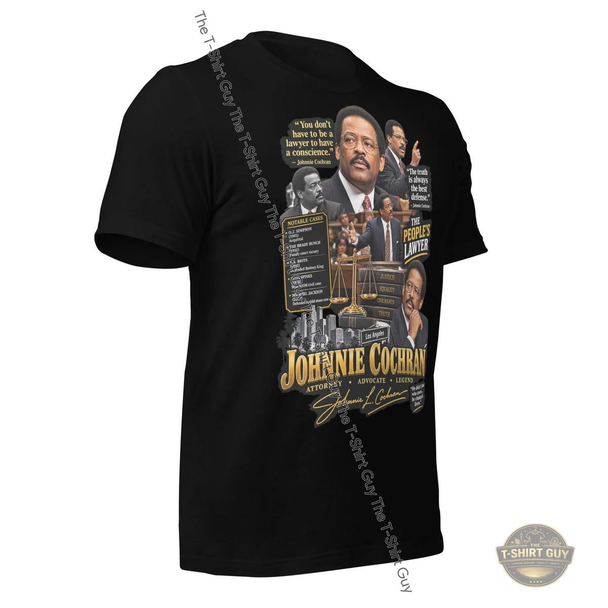 Watermarked - Johnnie Cochran Unisex t-shirt