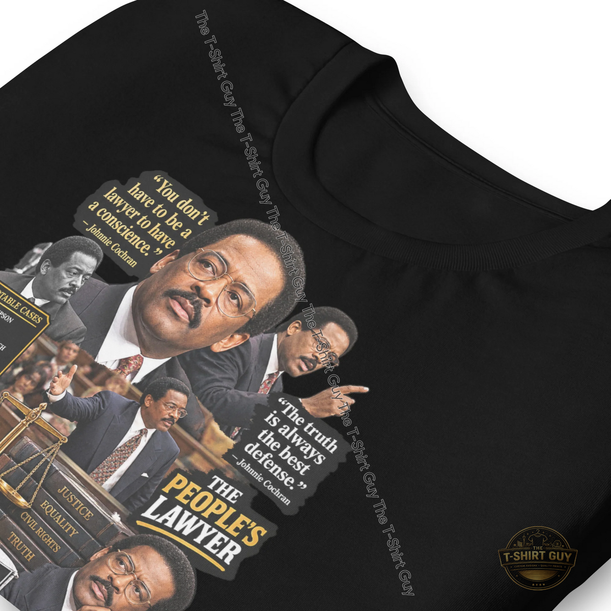 Watermarked - Johnnie Cochran Unisex t-shirt