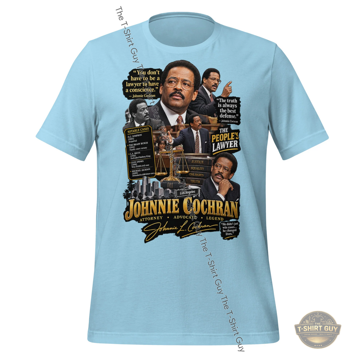 Watermarked - Johnnie Cochran Unisex t-shirt