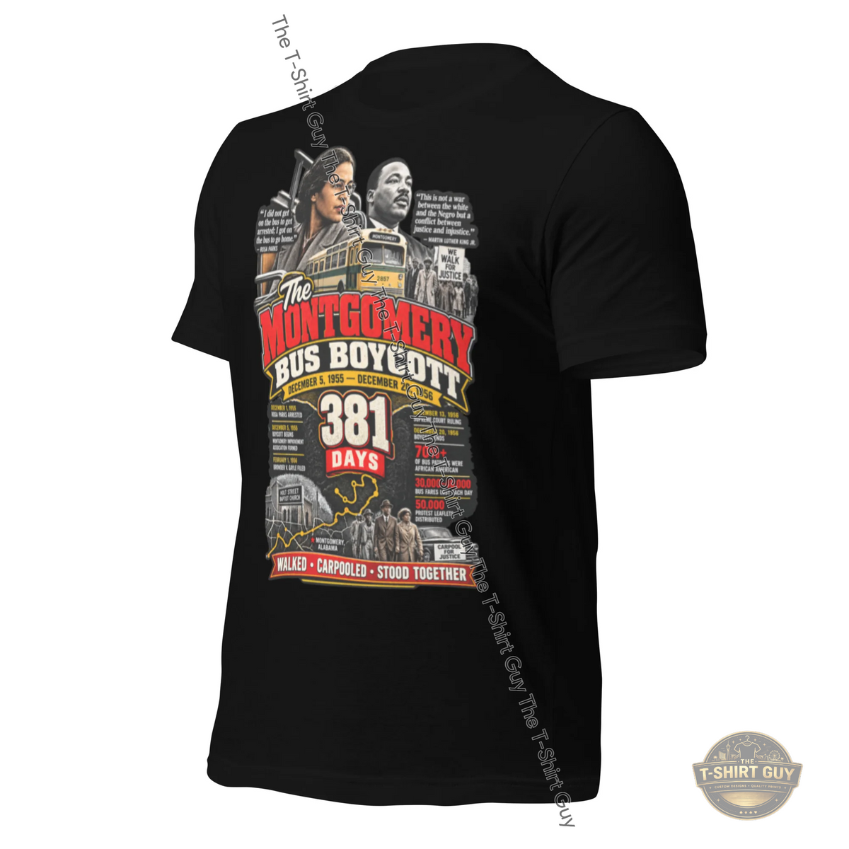 Watermarked - Montgomery Bus Boycott Unisex t-shirt