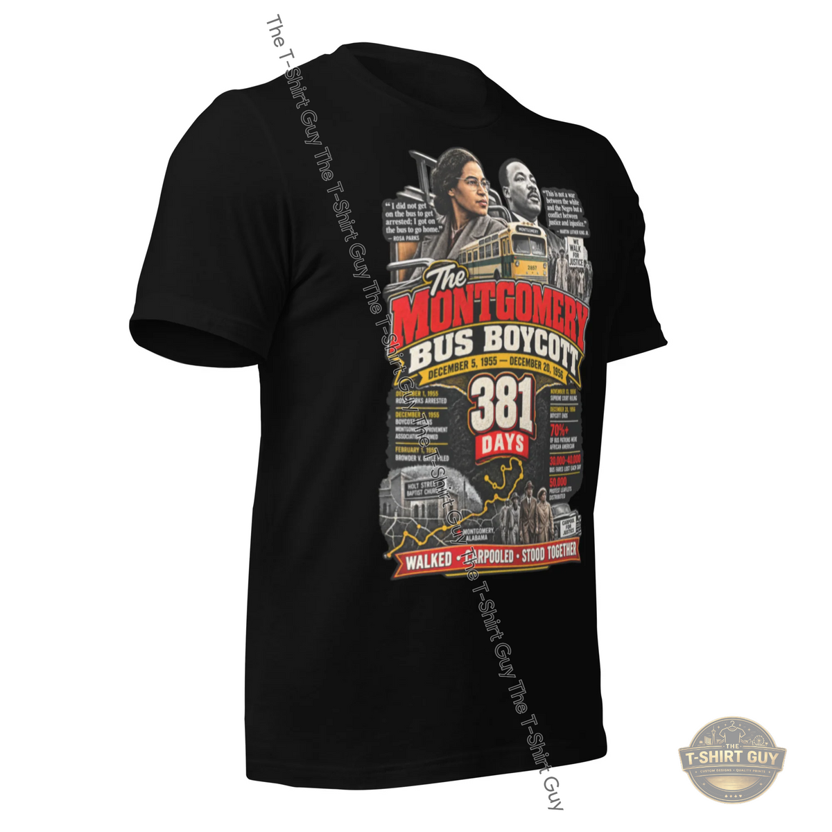 Watermarked - Montgomery Bus Boycott Unisex t-shirt