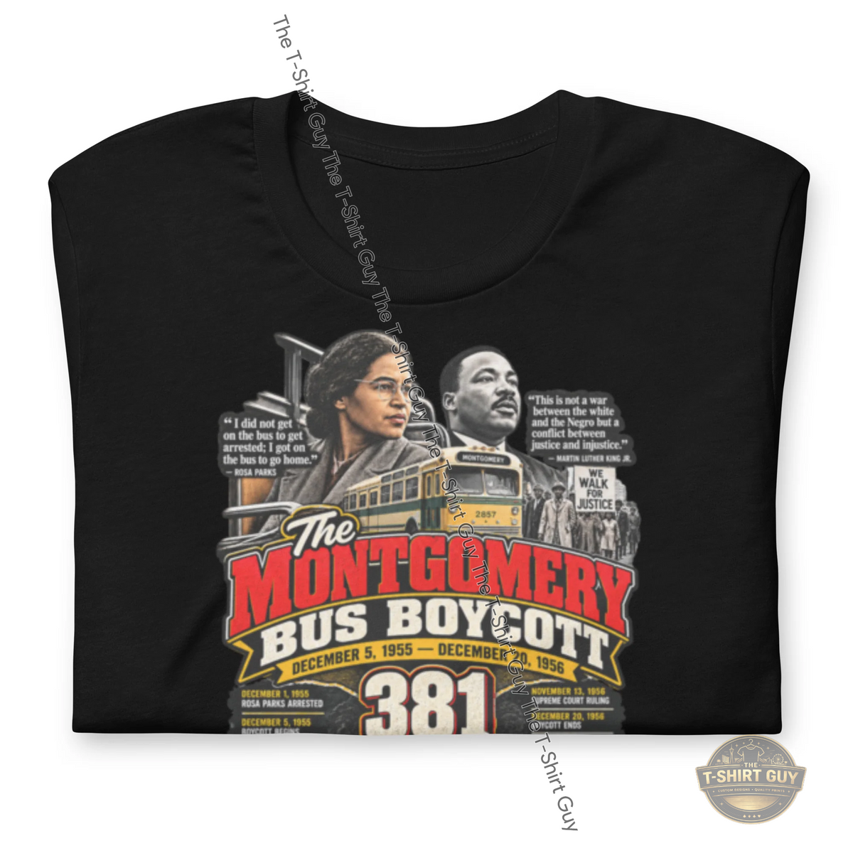 Watermarked - Montgomery Bus Boycott Unisex t-shirt