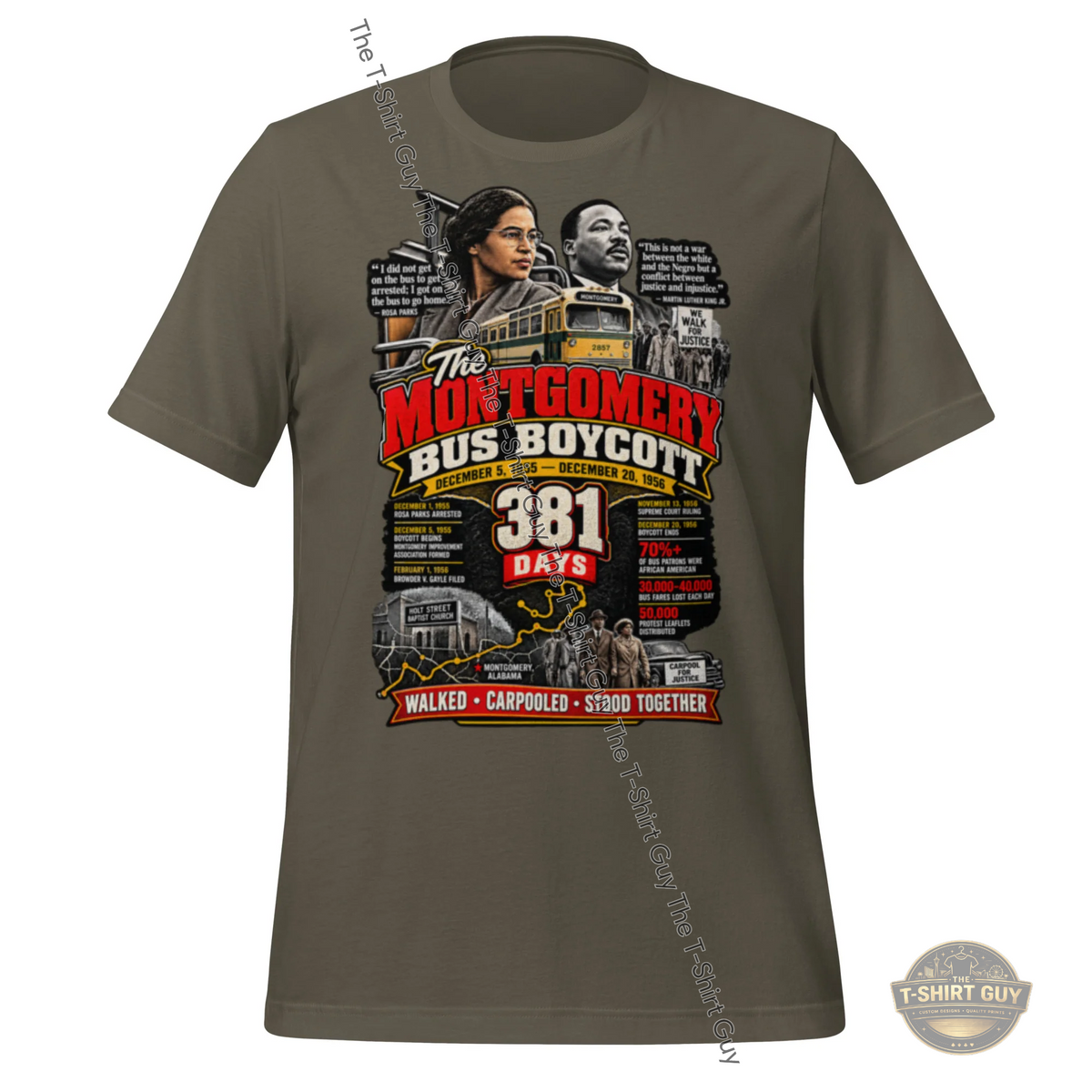 Watermarked - Montgomery Bus Boycott Unisex t-shirt