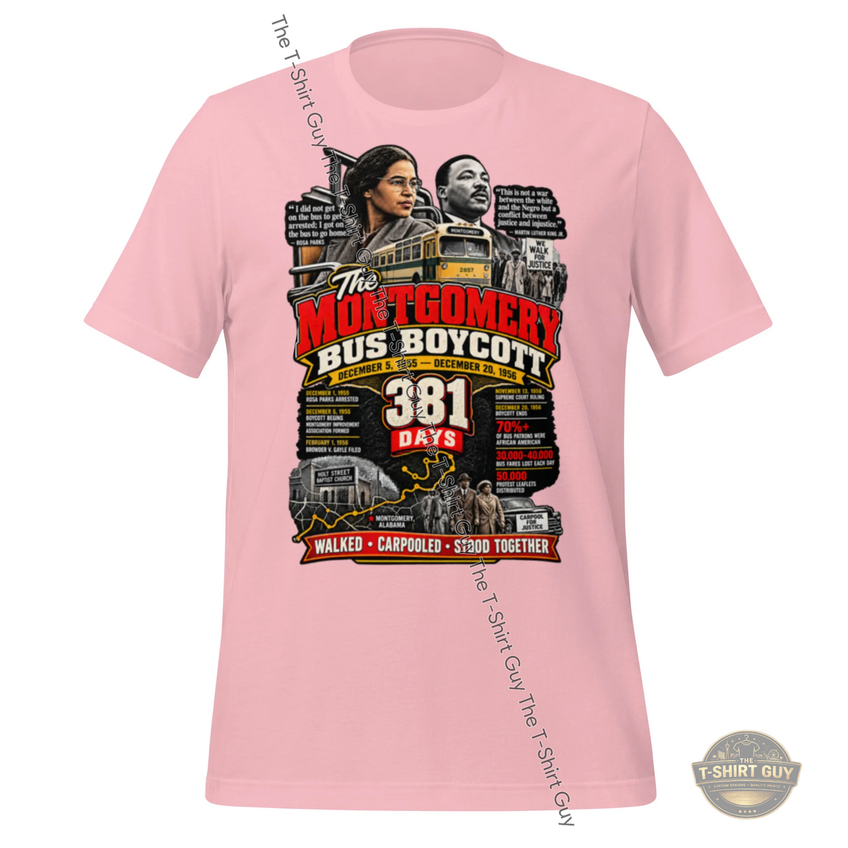Watermarked - Montgomery Bus Boycott Unisex t-shirt
