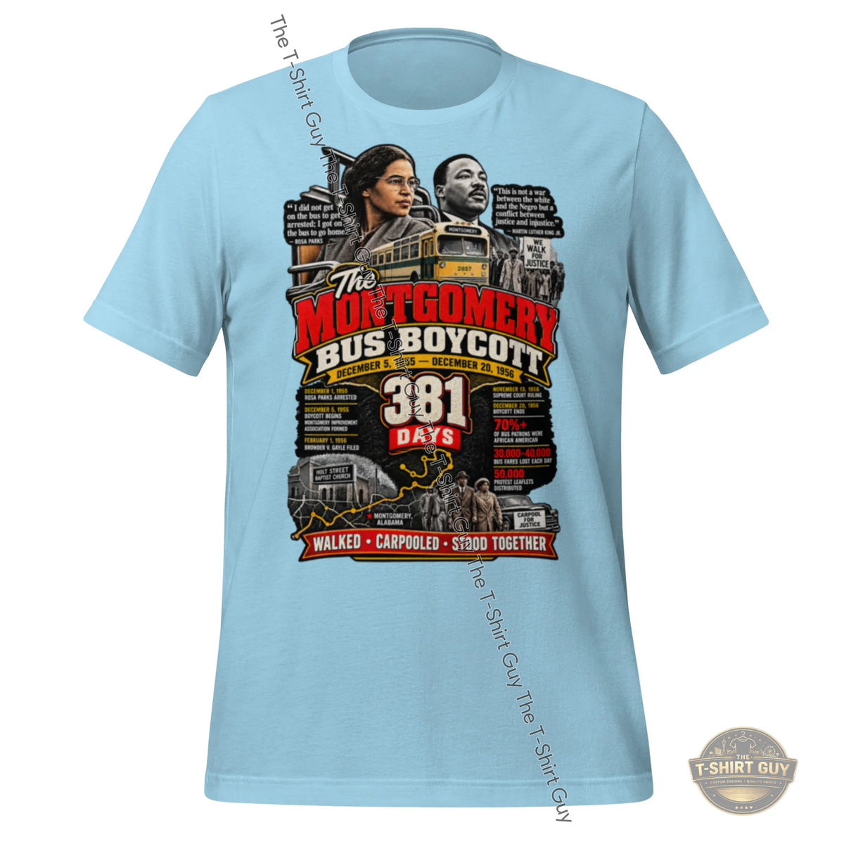 Watermarked - Montgomery Bus Boycott Unisex t-shirt