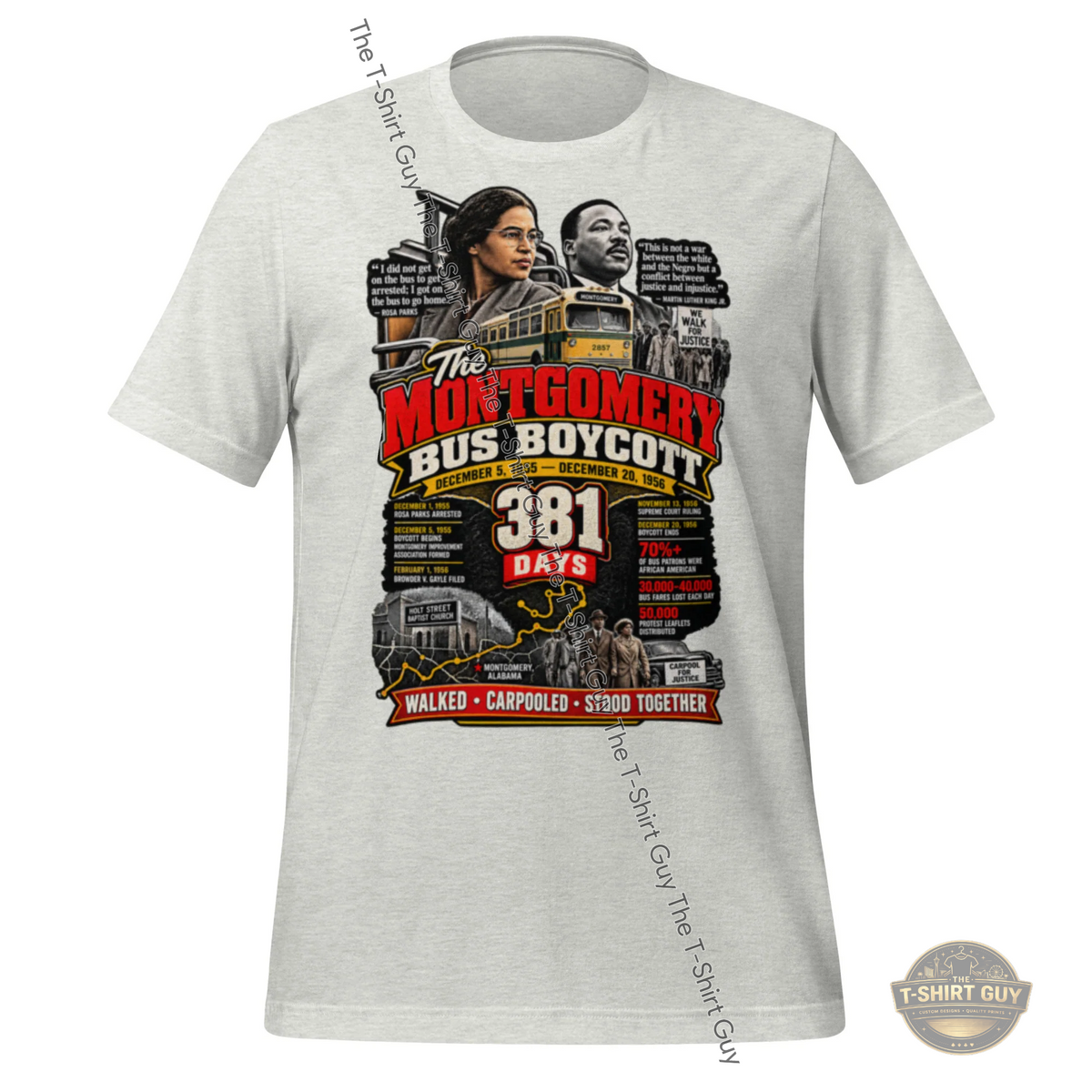 Watermarked - Montgomery Bus Boycott Unisex t-shirt