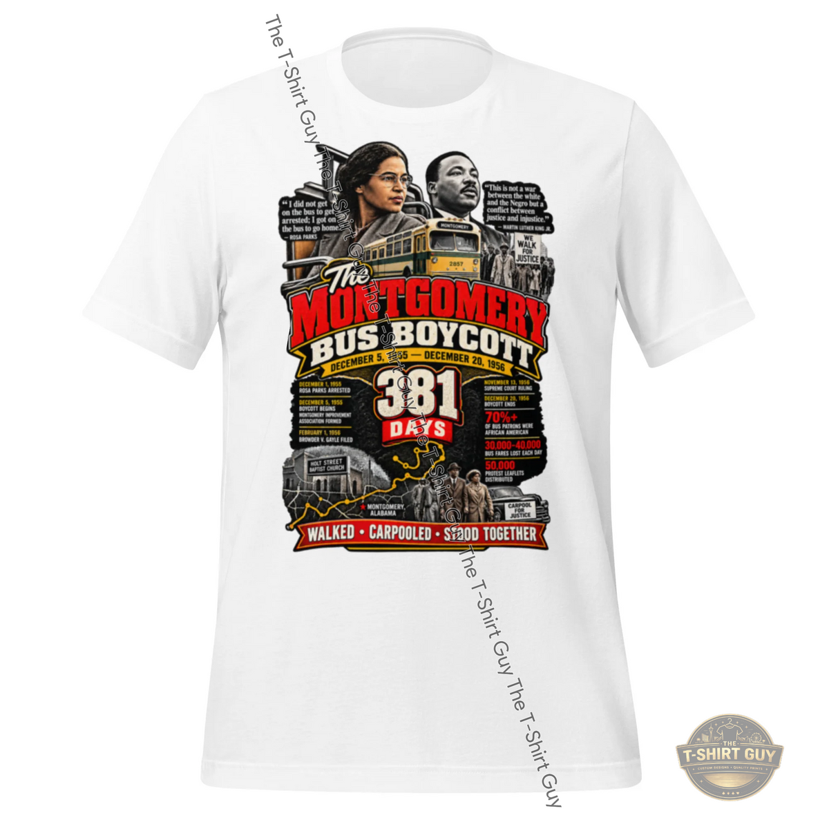 Watermarked - Montgomery Bus Boycott Unisex t-shirt