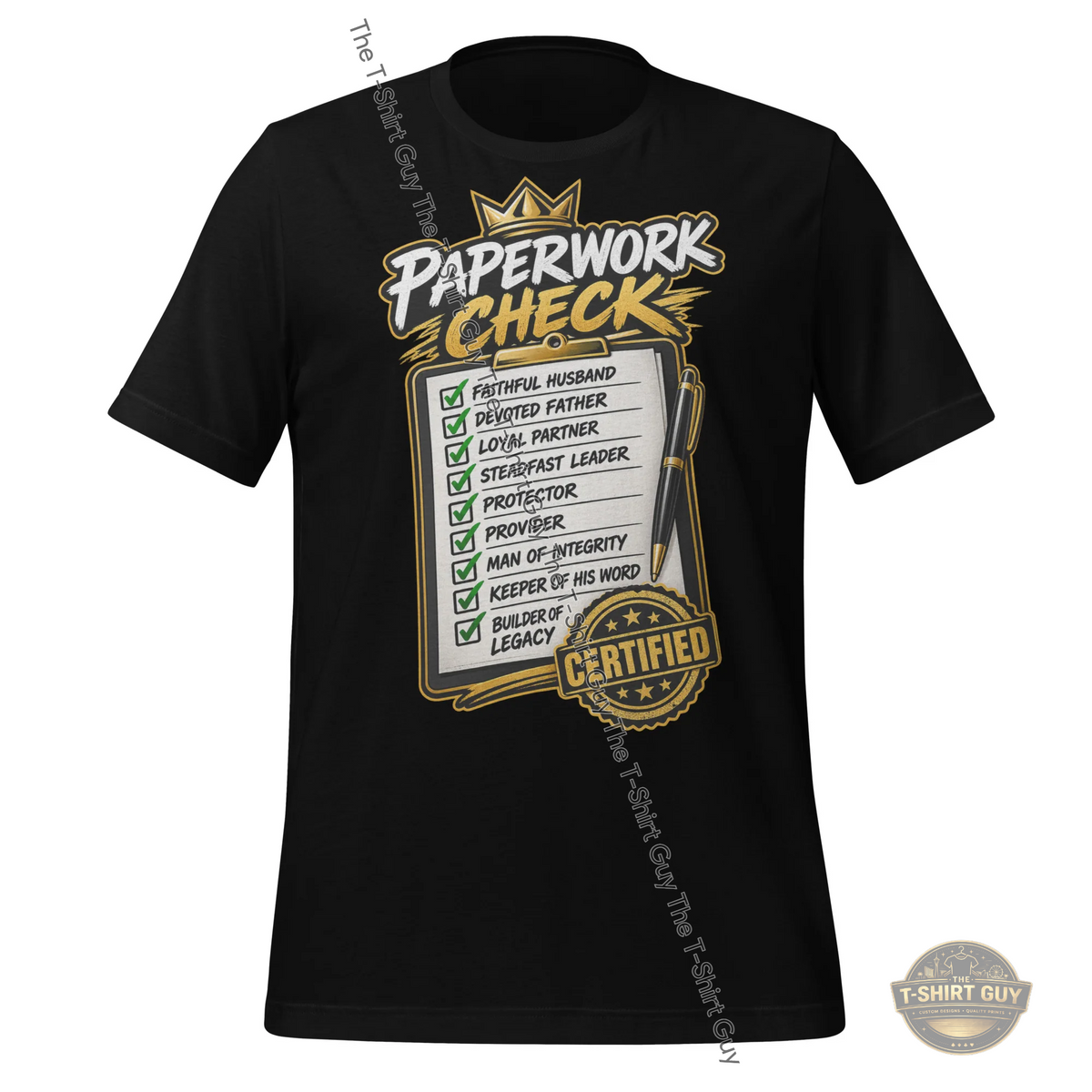 Watermarked - His Paperwork Check Unisex t-shirt