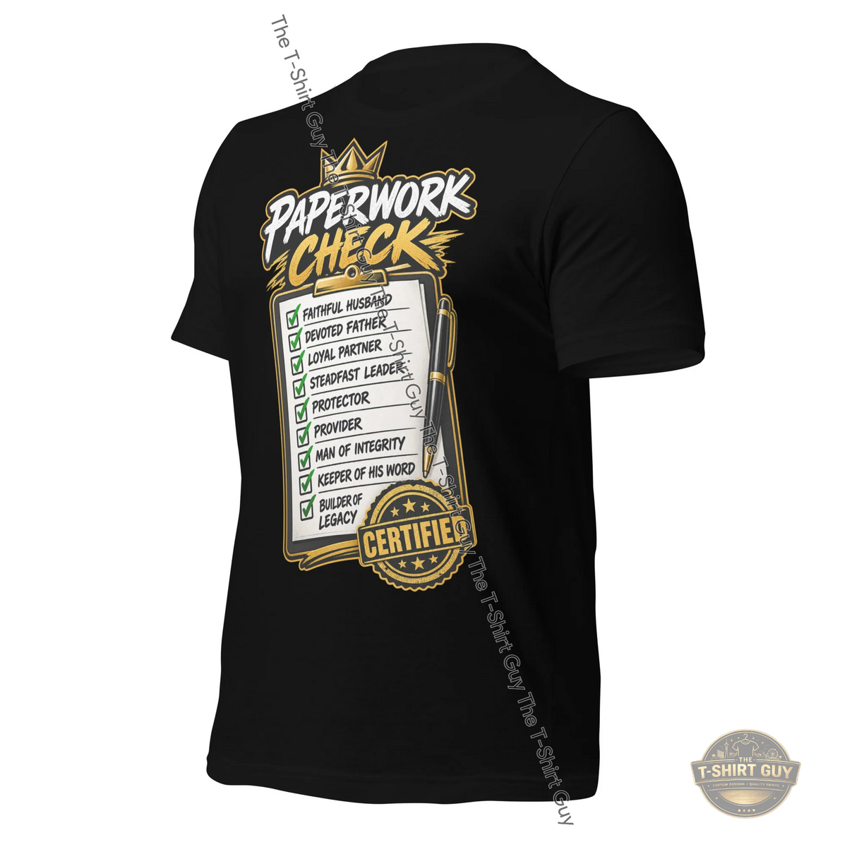 Watermarked - His Paperwork Check Unisex t-shirt