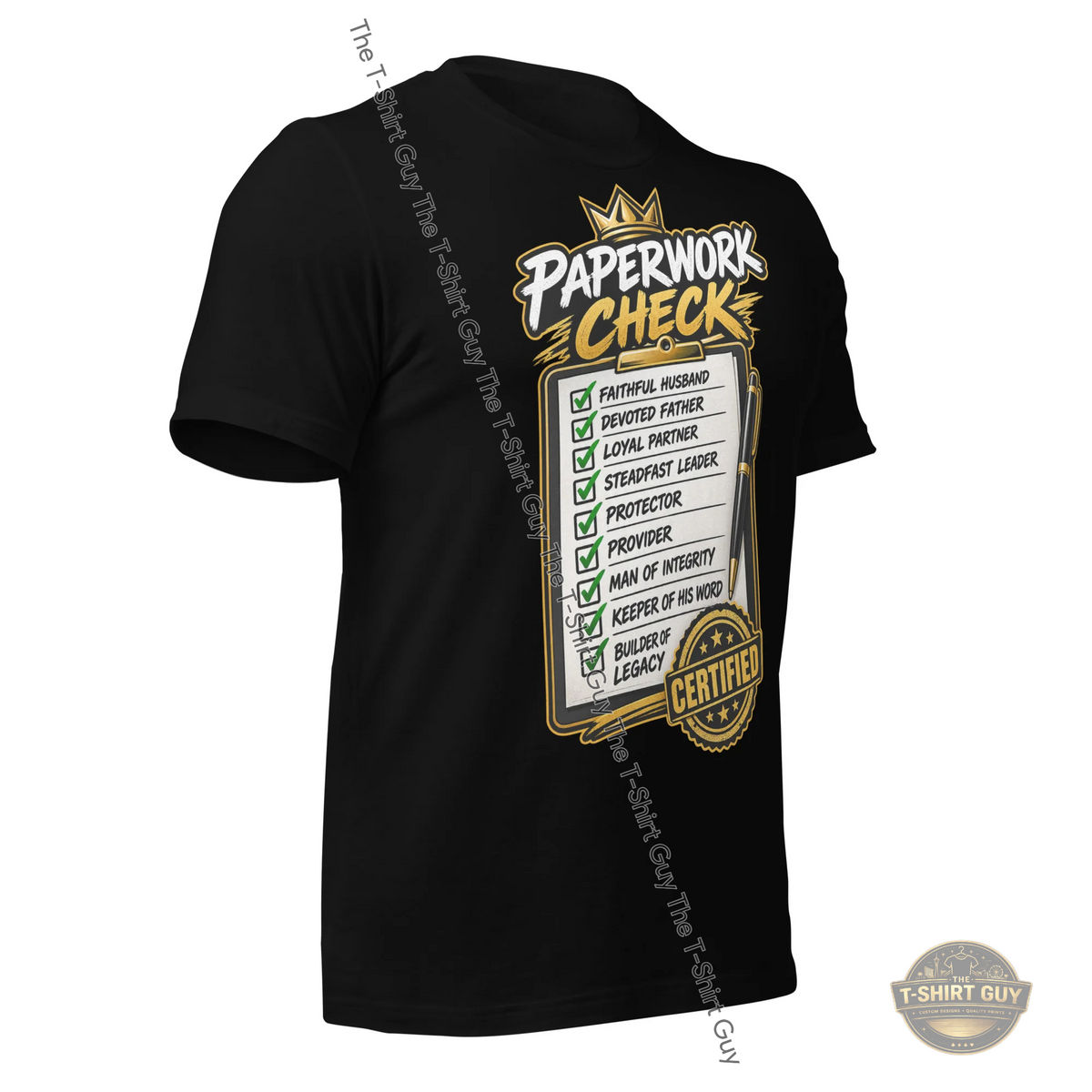 Watermarked - His Paperwork Check Unisex t-shirt