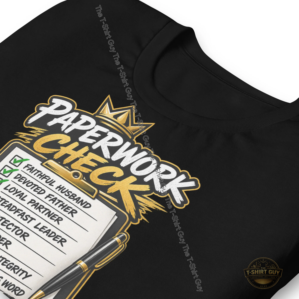 Watermarked - His Paperwork Check Unisex t-shirt