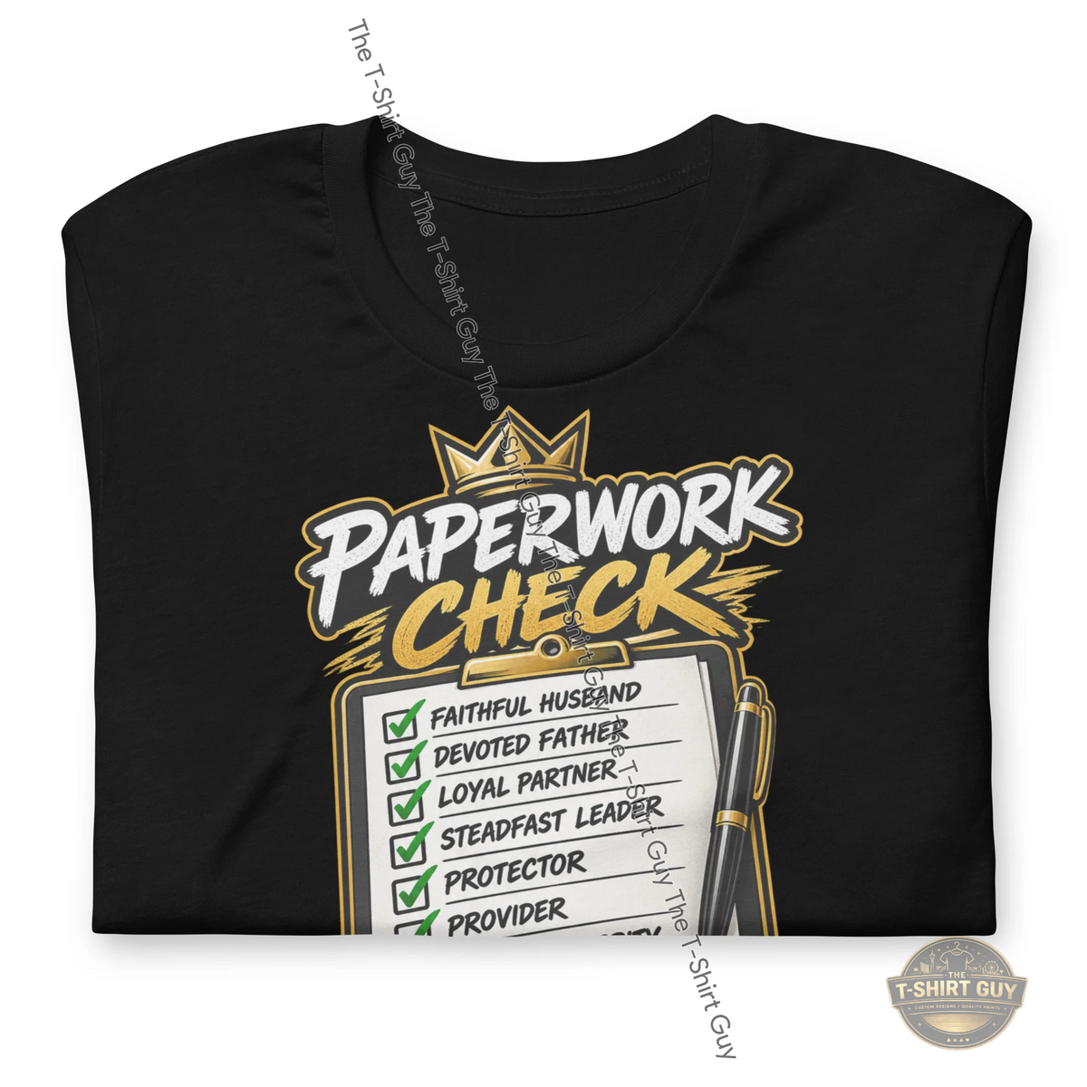 Watermarked - His Paperwork Check Unisex t-shirt