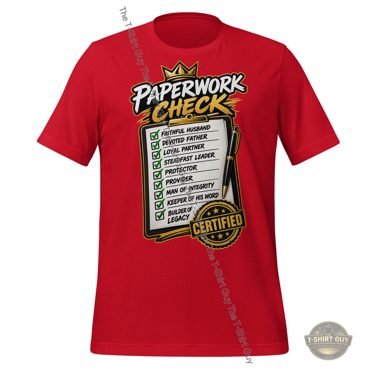 Watermarked - His Paperwork Check Unisex t-shirt