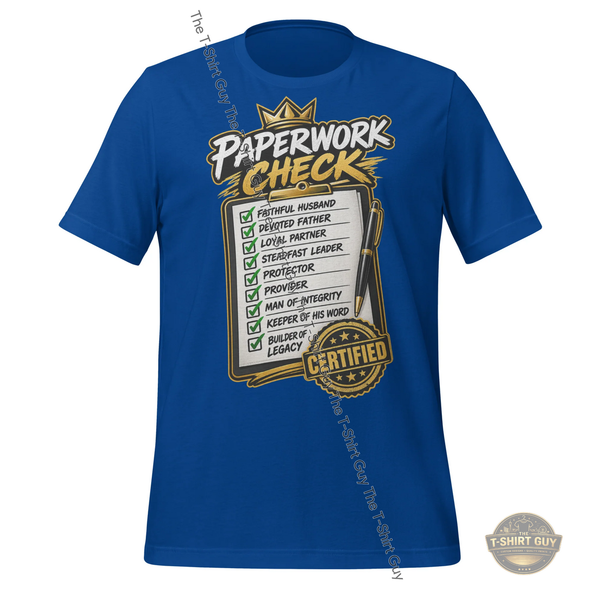 Watermarked - His Paperwork Check Unisex t-shirt