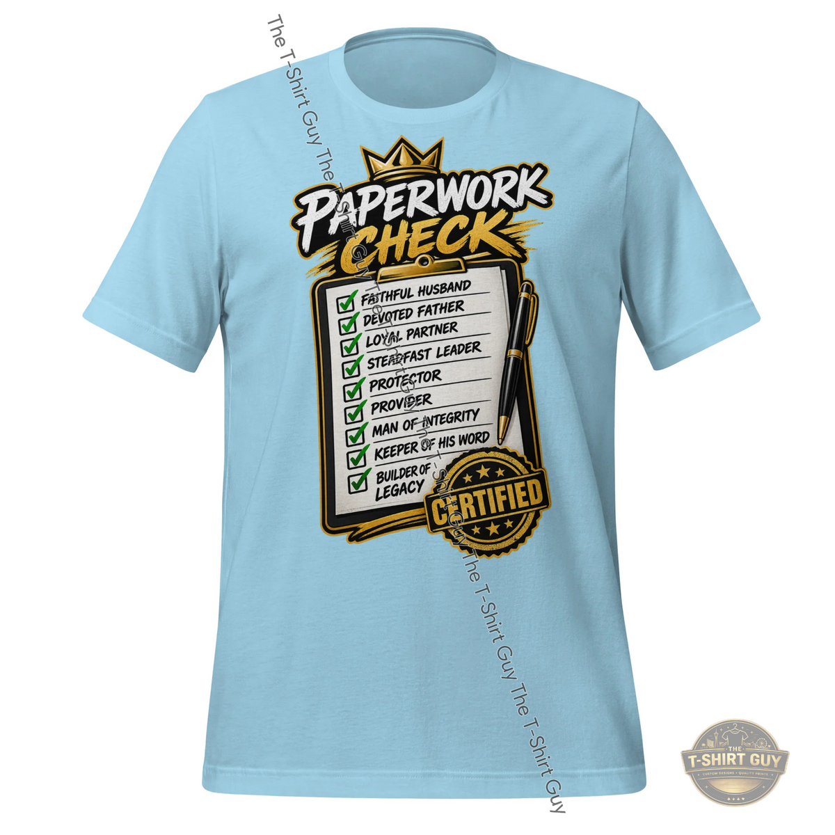 Watermarked - His Paperwork Check Unisex t-shirt