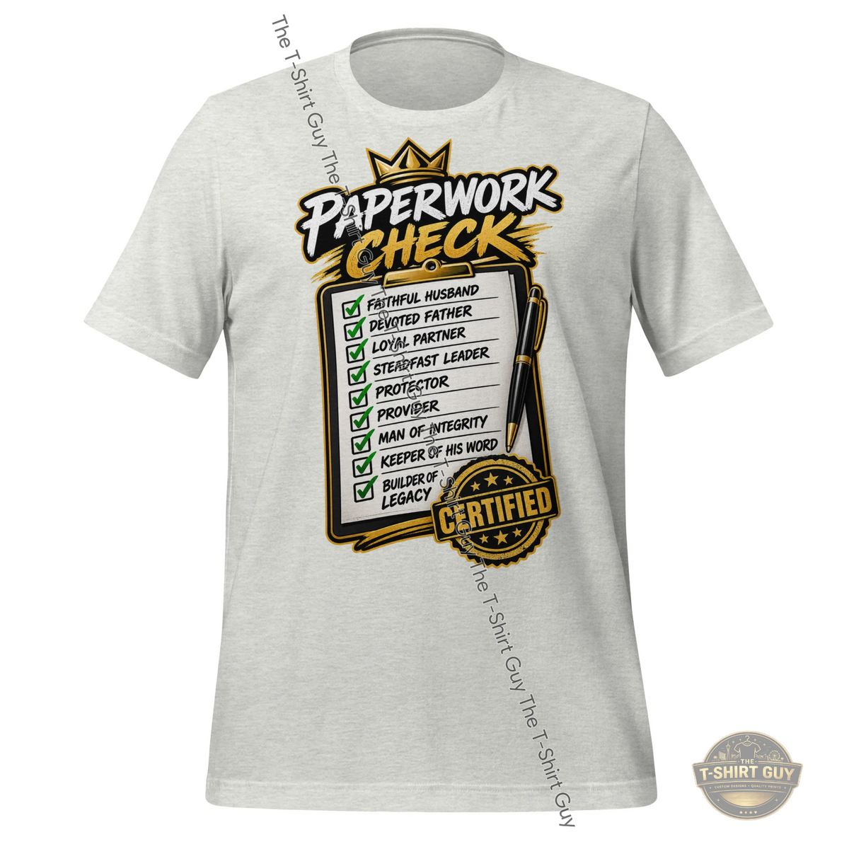 Watermarked - His Paperwork Check Unisex t-shirt